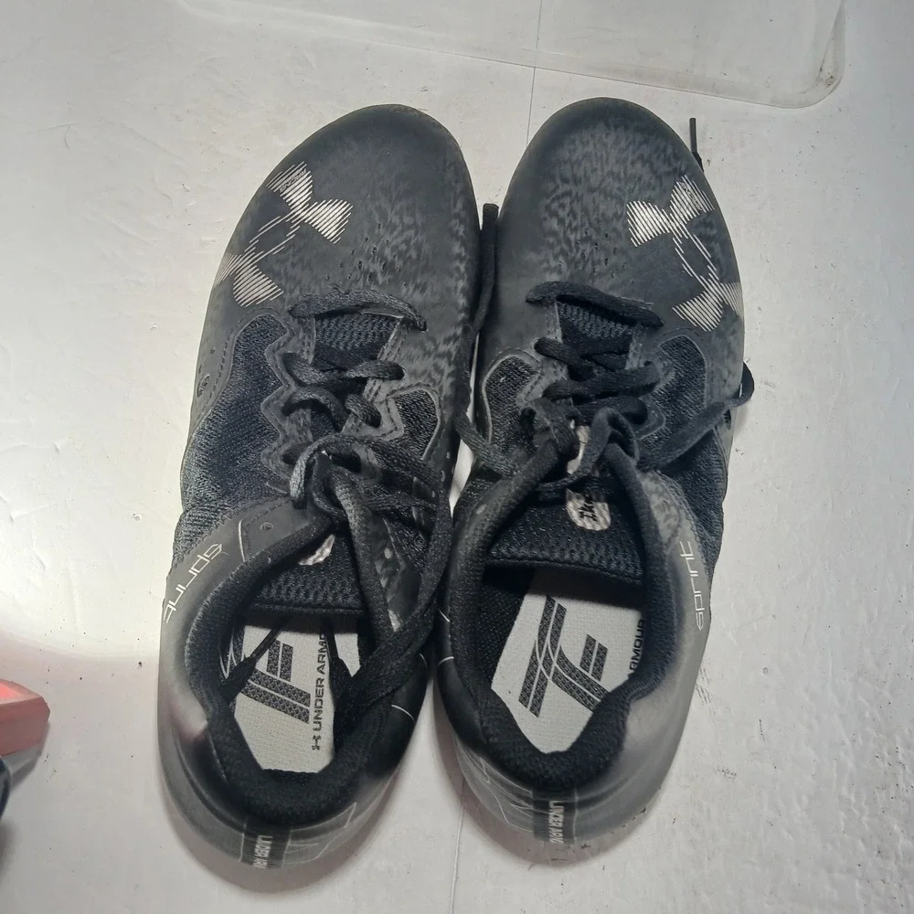 Under Armour Sprint Track Spikes M10 W11.5 Black 3025461-002 Racing Shoes Cleats